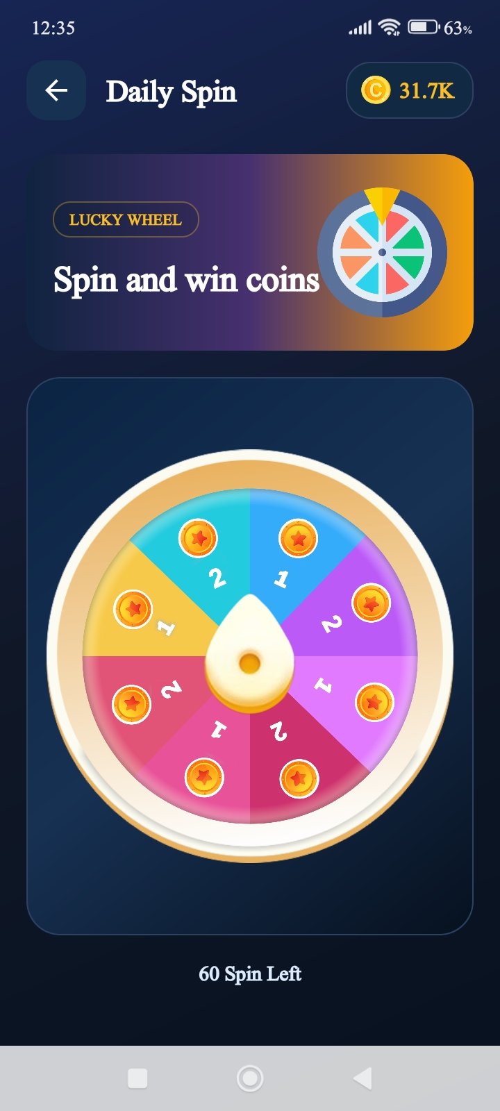 CM TASK daily spin